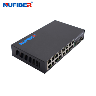 OEM 16 porte UTP Gigabit 2 porte SFP 10/100/1000Base-T 16 porte a 2 * 1.25G SFP Modulo Fiber Ethernet Switch