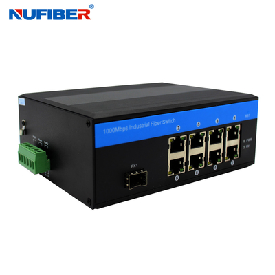 Commutatore diretto industriale di Gigabit Ethernet con 8 UTP 1 porto di SFP