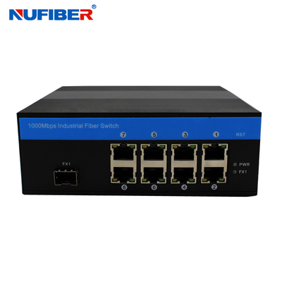 Commutatore diretto industriale di Gigabit Ethernet con 8 UTP 1 porto di SFP