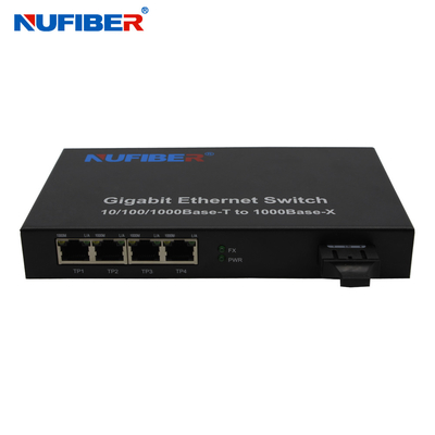 4 commutatore DC5V 2A di Ethernet del porto Rj45 con protezione di broadcast storm