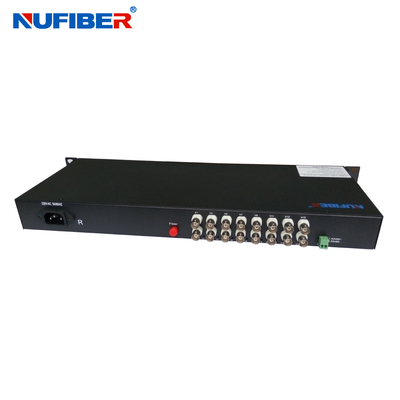 Video convertitore 16BNC della fibra coassiale norme del trasmettitore di Ovideo della fibra alle video e di sostegno NTSC, dell'AMICO o di SECAM del ricevitore