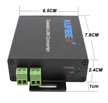 10 convertitore del riempitivo HD di 100M IP Ethernet Over Coaxial video