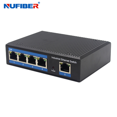 Commutatore di rete Ethernet di UTP RJ45 del porto della ferrovia 5 di baccano IP40 per la macchina fotografica del IP del CCTV