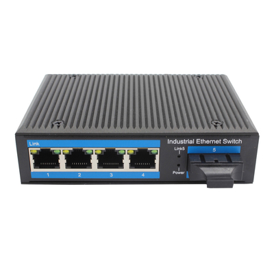 Convertitore di media della fibra di Gigabit Ethernet della ferrovia di baccano del porto IP40 4