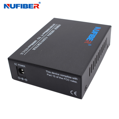 Convertitore 10/100/1000M Sc 1310nm/1550nm di Simplex Single Mode di media di gigabit di Nufiber