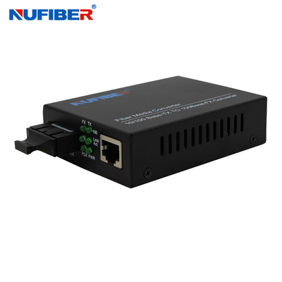 convertitore a fibra ottica dello Sc del duplex MP 1310nm 20km del convertitore di 10/100M Fiber Optic Media