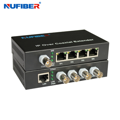 10 / 100M 4 BNC sopra Ethernet del convertitore di UTP EOC sopra il coassiale coassiale del riempitivo 4 al RJ45