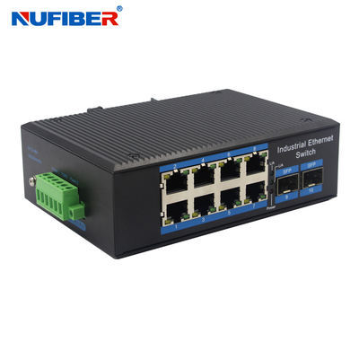 Porto non gestito del commutatore 8x10/100/1000base-T SFP di Ethernet industriale