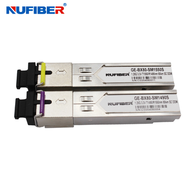 gigabit ottico Bidi CWDM/DWDM XFP del ricetrasmettitore SFP+ della fibra di 1.25g 10g QSFP28