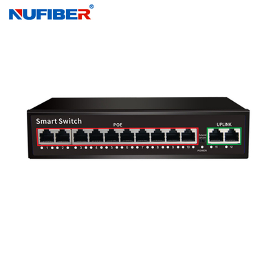 10 / commutatore 48V Ieee802.3af di Ethernet di POE dei porti di 100M Active 16/a 30W
