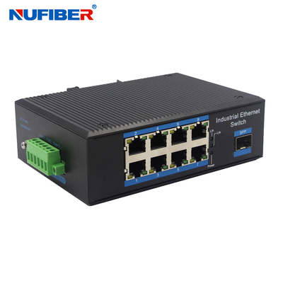 Il grado industriale SFP commuta il porto 24V industriale del convertitore 8 di Gigabit Ethernet