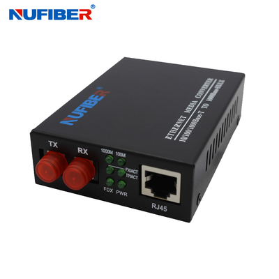 Convertitore multimediale 1000M FC in fibra di connettore Gigabit FC a porta UTP 10/100/1000M