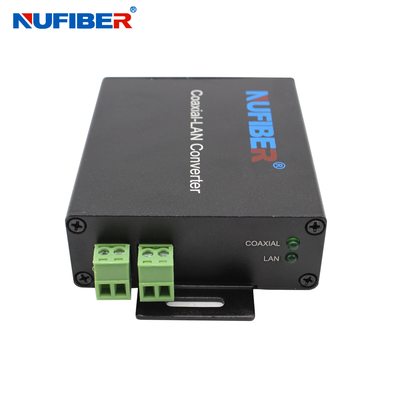 convertitore 2KM NF-1802S/M DC12V 1A del cavo di 10/100M Ethernet To 2