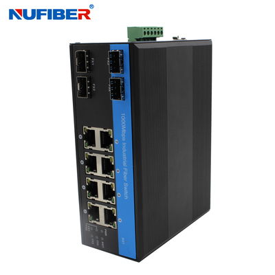 Commutatore industriale diretto SFP di Ethernet di SFP al WEB della rete del porto di 8 10/100/1000M UTP