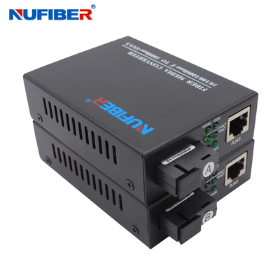 WDM a fibra ottica 1490nm 1550nm 20km di gigabit del convertitore di media 1000Base per il CCTV
