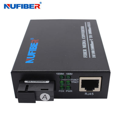 WDM a fibra ottica 1490nm 1550nm 20km di gigabit del convertitore di media 1000Base per il CCTV