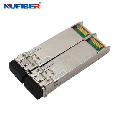 10G singolo ricetrasmettitore della fibra di WDM SFP+ compatibile con Cisco Huawei H3C