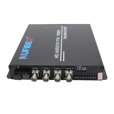 fibra MP 1310/1550nm FC del video canale del convertitore 4 della fibra 1080P singola per il CCTV