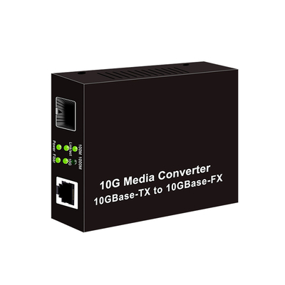 10G SFP+ al convertitore ottico DC12V di media della fibra del convertitore 10G di media RJ45