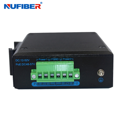Industrial Gigabit SFP Ethernet Switch 1.25G SFP a 4*10/100/1000Mbps RJ45 Din Rail Mount DC10~47V