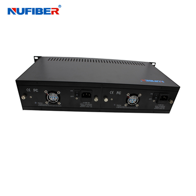 Convertitore multimediale Rack Mount Chassis 14Slots 2U High Dual Power Supply per il convertitore multimediale standalone