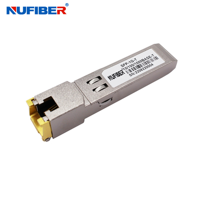 Gigabit Copper RJ45 SFP Module Transceiver 10/100/1000Mbps UTP Cable Copper 100m compatibile con Cisco