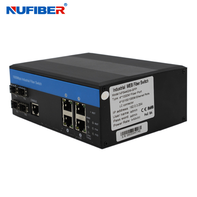 Commutatore industriale diretto porto IP44 4 con 4 Sfp 4 chilovolt di Ethernet di protezione dell'impulso