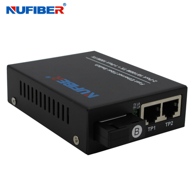 10 100M Ethernet Fiber Switch 2 UTP 1 porto dello Sc 3 anni di garanzia