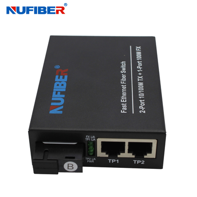 10 100M Ethernet Fiber Switch 2 UTP 1 porto dello Sc 3 anni di garanzia