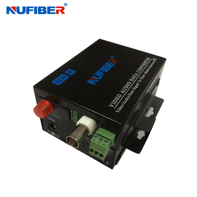 Trasmettitore ottico del video di dati audio 1BNC coassiale del telefono del convertitore della fibra della cassa del ferro video, video e ricevitore