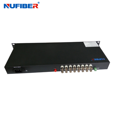 Video convertitore 16BNC della fibra coassiale norme del trasmettitore di Ovideo della fibra alle video e di sostegno NTSC, dell'AMICO o di SECAM del ricevitore