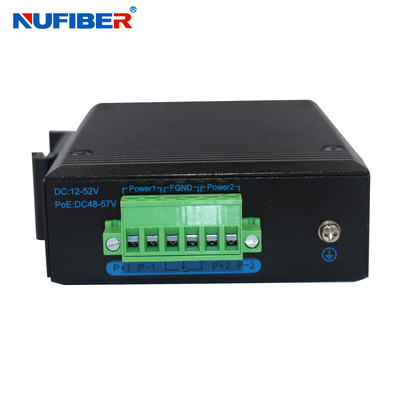 Commutatore industriale di Gigabit Ethernet del porto industriale non gestito del commutatore 8 della ferrovia di baccano