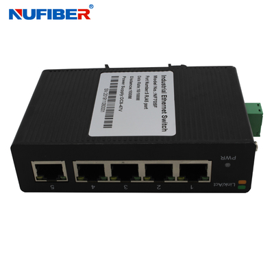 Commutatore 24V di Ethernet della rete del porto di industriale 10 100M 5 UTP