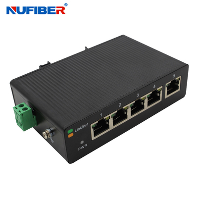 Commutatore 24V di Ethernet della rete del porto di industriale 10 100M 5 UTP