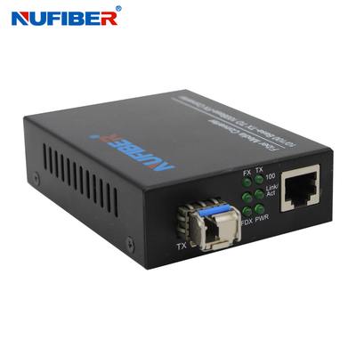 IEEE 802,3 10/100M compiacenti RJ45 al convertitore di media della fibra di SFP