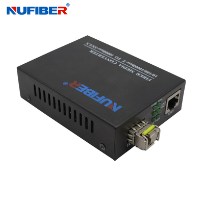 Il gigabit SFP scanala il convertitore ottico 10/100/1000M SFP di media al convertitore 5V1A di Ethernet di UTP