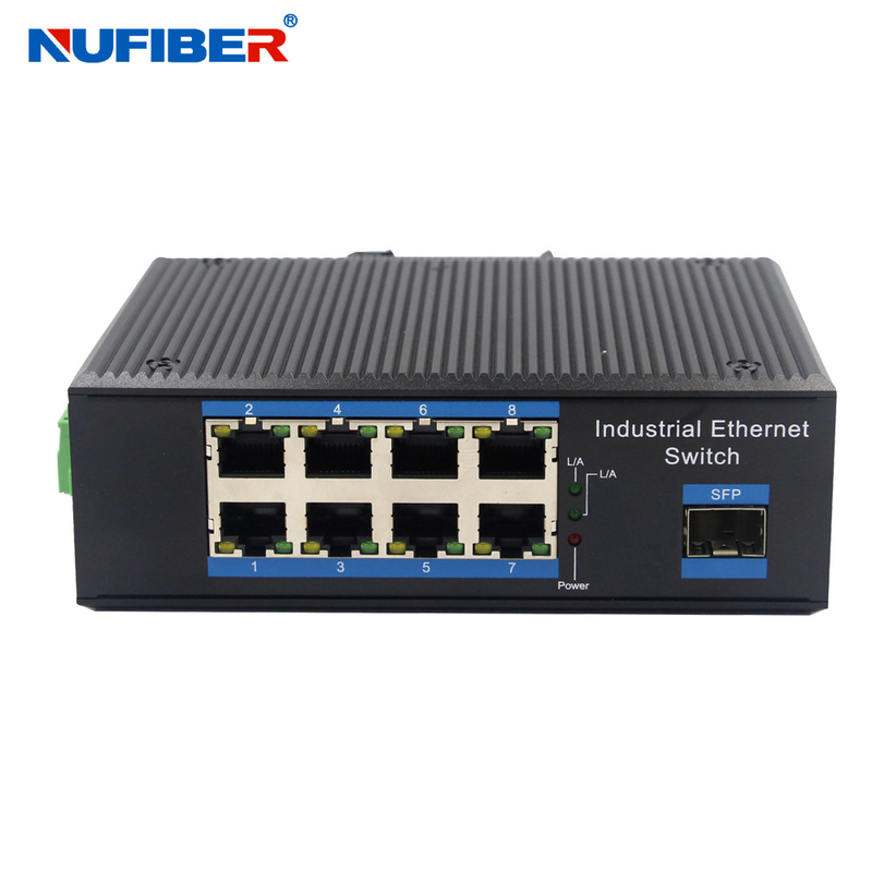 Commutatore non gestito di Ethernet del porto del convertitore RJ45 8 di media della fibra del ODM dell'OEM
